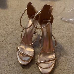 Rose gold heels